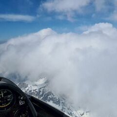 Flugwegposition um 14:07:16: Aufgenommen in der Nähe von Gemeinde Scharnitz, 6108, Österreich in 2995 Meter
